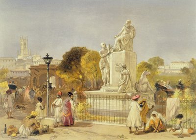 The Wellesley Monument, Bombay, 1863 by William Crimea Simpson